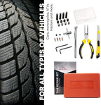 Tire Repair Kit - Professional Heavy Duty Tire Plug Kit, Tubeless Tire Repair Kit for Flat Tire & Puncture Repair on Cars, Trucks, SUVs, ATVs, UTVs, RVs & Motorcycles