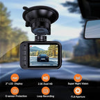Dash Cam Front and Rear, 2.5K Dual Dash Camera for Cars, 2560P Mini Car Camera, 2 inch IPS Screen, WDR Night Vision, 24 Hours Parking Monitor, G-Sensor, Support 256 GB Max