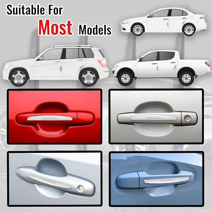 4Pcs Universal Car Door Edge Guards，Silicone Car Bumper Body Protector Trim Guard Auto Rearview Mirror Anti Collision Protector(Transparent)
