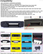 Trunk Handle Rear View Reverse Backup Camera Night Vision Parking Assistance Replacement for Mercedes-Benz C-Klasse C180 C200 C220 C250 C280 C300 C300D C300E C350 C400 RWD (Model 02549=195 * 54mm)