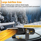Car Heater - Portable Heaters for Vehicle, 12V 200W Plug in Cigarette Lighter Heaters, Windshield Defroster Window Demister, Auto Defogger With 360°Heating and Cooling for All 12 Volt Vehicles