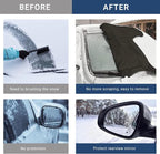 Windshield Cover for Ice and Snow, Car Windshield Snow Cover, Thicken Windshield Frost Cover Waterproof Windshield Snow Ice Cover with Large Mirrors Cover for Most SUVs Trucks (74"x 47")