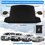 Windshield Cover for Ice and Snow, Heavy Duty 600D Windshield Snow Cover with 2 Mirror Covers Waterproof Car Cover for Snow Windshield Protector for Cars, SUVs, Trucks (77"x47")