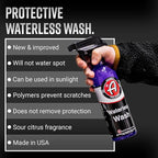 Adam's Polishes Waterless Wash (16oz) - Car Cleaning Car Wash Spray for Car Detailing | Safe Ultra Slick Lubricating Formula, Boat, Motorcycle, RV | No Garden Hose, Wash Soap or Foam Cannon Needed