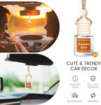 Hanging Car Air Freshener, Long Lasting Essential Oil Diffuser, Non-Toxic Pumpkin Spice Scent, Cute Car Fresheners for Women, 2 Pack Made in USA