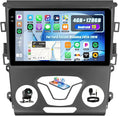 [4+128GB]Android 15 Car Stereo for Ford Fusion Mondeo 2013 2014 2015 2016 2017 2018 2019 with Wireless CarPlay Android Auto,9" Screen Car Radio with Bluetooth GPS WiFi FM/RDS DSP EQ SWC Backup Camera