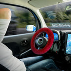 7PCS Set car Interior Aesthetic Accessories, Fluffy 15 inch Steering Wheel Cover, armrest pad, seat Belt Cover,Gear Shift Cover, Fit Girly car Accessories for Women.