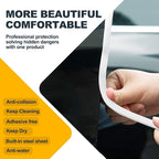 Car Door Edge Guards,Rubber Car Door Protectors No Glue Car Accessories Rubber U Shape Car Trim Door Protectors (White, 65.6FT)