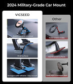 2025 Upgrade for MagSafe Car Mount [Strongest Dashboard Adhesive & 25N Magnetic] Cell Phone Holders for Your Car, 360° Adjustable Phone Holder Mount for All Smartphones & Vehicles