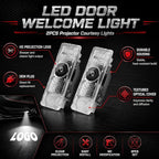 Never Fade HD Door Light Logo Projector Compatible with 1/2/3/4/5/6/7/M/X/Z/GT Series Accessories, 2Pcs 3D LED Ghost Shadow Laser Car Courtesy Step Light Puddle Lamps