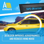 Extra Durable Window Deflectors Tape-On Window Visors Rain Guards Fit for Nissan Pathfinder 2013-2020, Sun Visors, Wind Vent for Shades, Exterior Car Accessories - 4pcs. AG0101