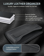 Car Seat Gap Filler Organizer, Premium Leather Car Gap Filler for Car, Car Seat Organizer and Storages Between Seat Car Gap Filler Universal Fit for Car SUV Truck