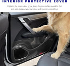 Car Door Protector, 7.87In x 10ft Clear Auto Door Sill Protective Film Tape with Scraper & Knife, Universal Transparent Doors Entry Protector Edge Guards for Most Vehicles