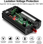 2300W Power Inverter,12V DC to AC 110V120V Peak Power 4600W with 2AC Outlets and 2.4USB Port,LCD Display Car Inverter for Power Converter Outdoor Activities,Emergency,Vehicles Truck RV Solar System