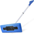 18" Telescoping Snow Broom & Ice Scraper for Cars, No-Scratch Foam Brush - Long and Extendable Ice Removal Tool for Car Window and Automotive Windshield, SJBLZD