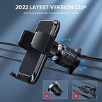 Phone Mount for Car Vent [Upgraded Metal Clip] Cell Phone Holder Car Hands Free Cradle in Vehicle Car Phone Holder Mount for Smartphone, iPhone, Cell Phone Automobile Cradles Universal