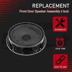 Front Door Speaker Assembly 6 Inch Compatible with Volkswagen | Compatible with 2011-2018 Volkswagen Jetta, 2012-2022 Passa, Audio Radio Bass Loudspeaker, Replaces 5C6035454A 5C6-035-454-A