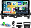 4+64G Android 15 Radio for Honda Accord 8th 2008-2013, 10.1" Touchscreen for Accord 8th Car Stereo, Wireless CarPlay/Android Auto, 5GHz WiFi, Bluetooth 5.0, EQ, GPS, 1280 * 720, Backup Camera