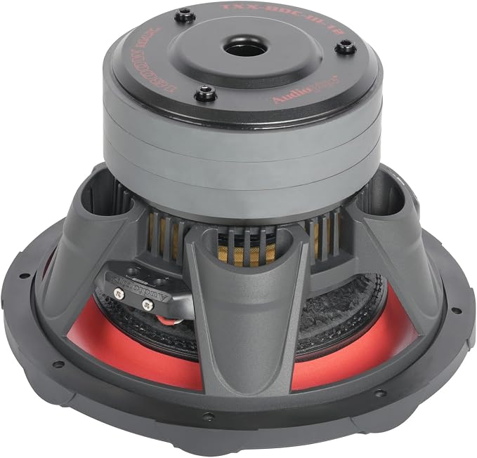 12" Triple Stack Composite Cone Subwoofer (TXX-BDC-III-12), Superior Performance, 1800W, 3 Magnets, BASV Voice Coil, Aluminum Basket, Multi-Connect, Non-Press Paper Cone, 2 x 4 Ohms