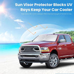 Sun Shade for 2011-2018 Dodge Ram 1500 Crew Cab,Mega Cab Pickup, 2Dr Regular Cab,4Dr Quad Cab Sunshade Windshield Cover Custom Fit Ram 2500 Sun Visor Front Window Shield Car Accessories