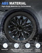 Hubcaps,16 inch hubcaps Set of 4, Wheel Rim Cover ABS Material, Snap On Car Truck SUV Replacement, for Toyota Camry Nissan Mazda etc