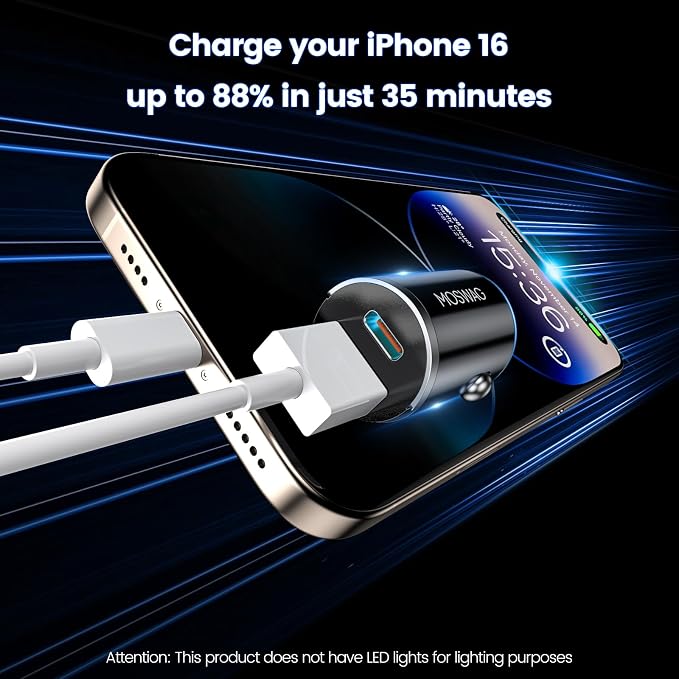 Car Charger, Invisible Cigarette Lighter USB Adapter [All Metal & Mini], 2 Port Car Adapter, QC3.0 Dual Port Cigarette Lighter for iPhone 17 16 Samsung S25 Ultra Piexl 10 and More