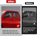 Window Visors Rain Guards for Dodge Ram 1500 Crew Cab 2009-2018/Ram 2500&3500 Crew Cab & Mega Cab 2010-2026/Ram 1500 Classic Crew Cab 2019-2024, Tape-On Side Window Deflectors Vent Visors 4PCS