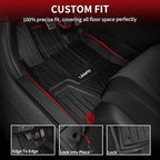 Floor Mats for Honda Civic 2022-2025 2026 Sedan Hatchback Si (Include Sport), with&w/o USB Port | for Acura Integra 2023-2026, All Weather Car Floor Liners, 1st & 2nd Row, Black