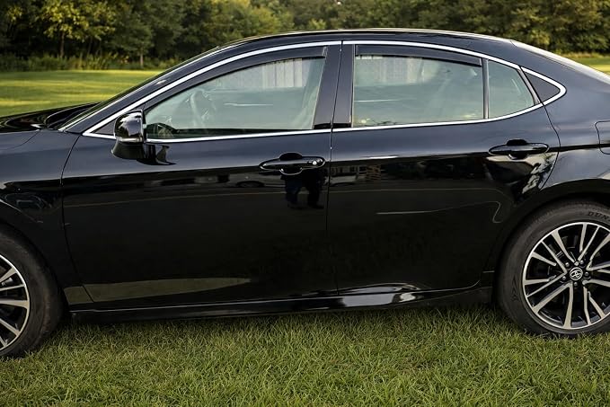2025 2026 in-Channel Rain Guards for Toyota Camry Side Window Visor Deflectors LE SE XLE XSE