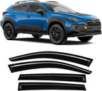Rain Guard Compatible with Subaru Crosstrek 2024 2025 Tape-On Extra Durable Side Window Visor Deflectors Fit for Subaru Impreza 2024-2025 Rain Guards Black 4 PCS