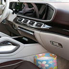Retro Flowers Car Trash Can Small Portable Car Garbage Bag for Back Front Seat RV's Camping Accessories