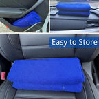 Waterproof Car Seat Cover for Front Seats, Protector for Cars SUVs Trucks, Sweat Towel Seat Covers Bucket for Gym,Workout,Beach,Hiking,Running(Blue,Rear Bench Seat Towel)
