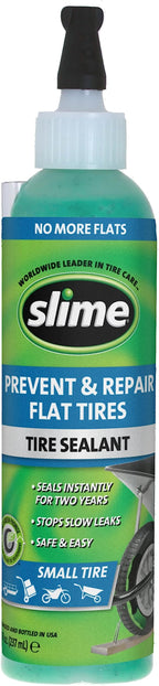 10007-6PK Flat Tire Puncture Repair Sealant, Prevent and Repair, Small Tubeless Tires, Non-toxic, eco-friendly, 6 x 8 oz bottle