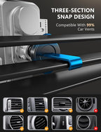 Wireless Car Charger, Phone Holders for Your Car, 15W Auto Clamping Phone Mount Car Accessories for iPhone 16 15 14 13 12 Mini Pro Max, Samsung Galaxy S24 Ultra S23 S22+ Note 20, etc - Silver