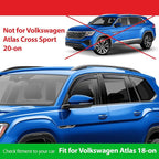 Goodyear Shatterproof in-Channel Window Deflectors for Volkswagen (VW) Atlas 2018-2026, Rain Guards, Window Visors for Cars, Vent Deflector, Car Accessories, 4 pcs - GY007701