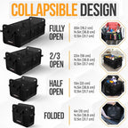 Trunk Organizer with Cooler For SUV Car Organizer and Storage, Collapsible Multi-Compartment, Perfect Christmas Gifts For Men, Women, 1680D Oxford, Non Slip Bottom, Straps, Soft Cover 110L