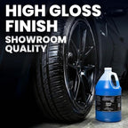 LANE'S Super Blue Tire Dressing | High-Gloss | 1 Gallon (Pack of 1) | No Sling, No Run, Long Lasting | Protects from Cracks & UV Rays | Non-Greasy Tire Dressing & Cleaner for Cars, SUVs, More