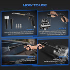 Detailing Car Cleaning Gun Interior Dryer Air Blow Gun, High Pressure Blower Gun, Car Detailing Tools for Quickly Blowing Out Dirt and DustWorking with Air