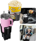 Upgraded Car Cup Holder Expander,2 in 1 Extra Cup Holder for Car, Double Automotive Cup Holder Extender Adapter, Fits Hydro Flask, Yeti, Nalgene, 32/40 oz Large Bottles Drinks Mugs