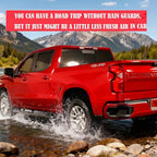 Smoke in-Channel Rain Guards Window Visors Compatible with Chevrolet Silverado 1500 & GMC Sierra 1500,2019-2026 Only for Crew Cab, Window Deflectors Vent Deflector Sun Shade Pickup Truck Accessories