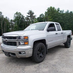 Side Window Visors rain Guards Vent Deflectors for 14-18 Chevrolet Silverado/GMC Sierra 1500 2500HD 3500HD Double/Extended Cab, Rain Guards Sun Shade Out Channel,Dark Smoke 4pcs 94528