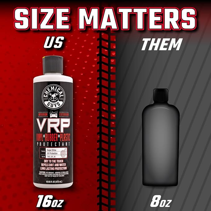 TVD_107_16 VRP Vinyl, Rubber and Plastic Non-Greasy Dry-to-the-Touch Long Lasting Super Shine Dressing for Tires, Trim and More, Safe for Cars, Trucks, SUVs, RVs & More, 16 fl oz