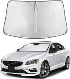 Windshield Sunshade Compatible for Volvo S60 2011-2016 2017 2018, Sun Visor for Front Windshield & Window Sun Shade Cover, UV Heat Blocker & Protector, Car Accessories