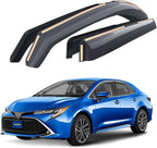 Goodyear Shatterproof in-Channel Window Deflectors for Toyota Corolla 2020-2026 Sedan, Rain Guards, Window Visors for Cars, Vent Deflector, Car Accessories, 4 pcs - GY008423