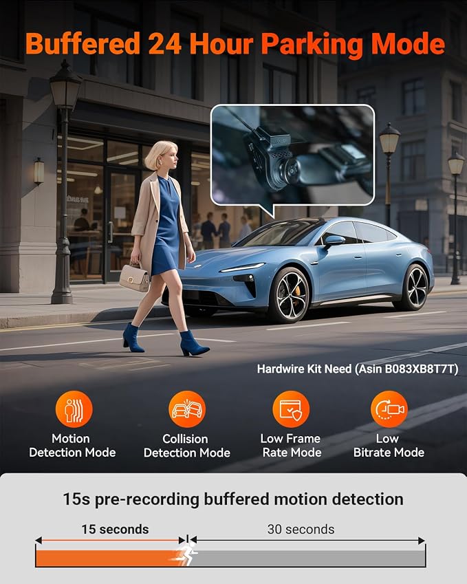 S1 Pro Dash Cam Front and Rear, 60FPS STARVIS 2 Dash Camera, PlatePix™ Tech, AI Dual Dash Cam with ADAS & BSD, Night Vision Car Camera with 5G WiFi, GPS, Voice Control, 24/7 Parking Mode