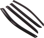 WD2-238 Dark Smoke 4 Pcs Set Window Visor (Outside Mount) Deflector Rain Guard Compatible with 2005-2010 Honda Odyssey