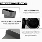 Car Seat Gap Filler Organizer, Multifunctional Auto Console Side Storage Box with Cup Holder, Universal PU Leather Cup Holder Front Seat Crevice Filler for Car Truck SUV (Gray)