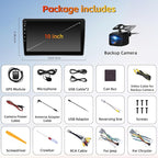Car Stereo Radio Upgrade for Jeep Wrangler JK 2007-2018 Replacement 2+64G Android 15 Head Unit with 10 Inch Touch Screen CarPlay Android Auto Backup Camera