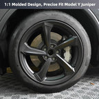 19 in Rim Protector for Model Y Juniper 19" Crossflow Wheel Cover All-in-one Car Tire Trim Ring Rim Case Hubcap for Tesla ModelY 2025 2026 Juniper Accessories