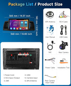 5G WiFi Car Radio Stereo for Toyota Corolla EX 2007-2012 Android 15 Wireless Carplay Android Auto, 9“ Touch Screen Bluetooth Car Audio,GPS,FM/RDS,SWC+AHD Backup Camera, 2G+64G